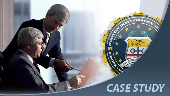Case study: Background check case. Martin Investigative Services. (800) 577-1080
