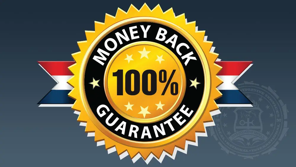 Martin Investigative Services offers a full money-back guarantee on all services. (800) 577-1080