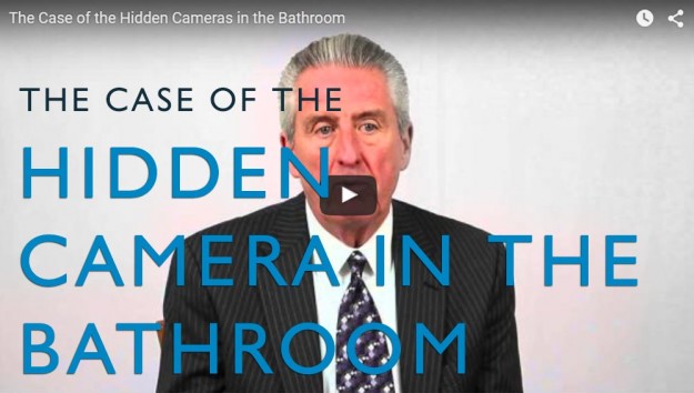 The Case of the Hidden Cameras in the Bathroom. Video. Martin Investigative Services. (800) 577-1080