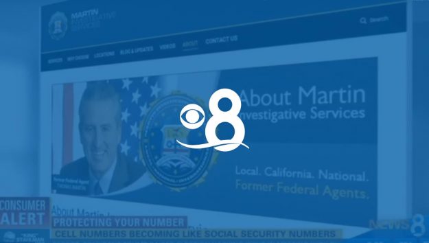 Martin Investigative Services featured in news segment on CBS News 8 San Diego